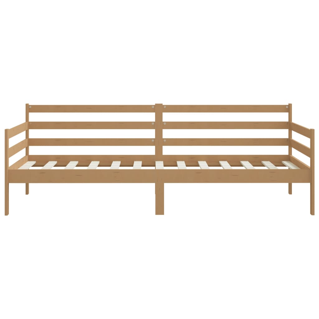 Day Bed without Mattress Honey Brown Solid Wood Pine 90x200 cm