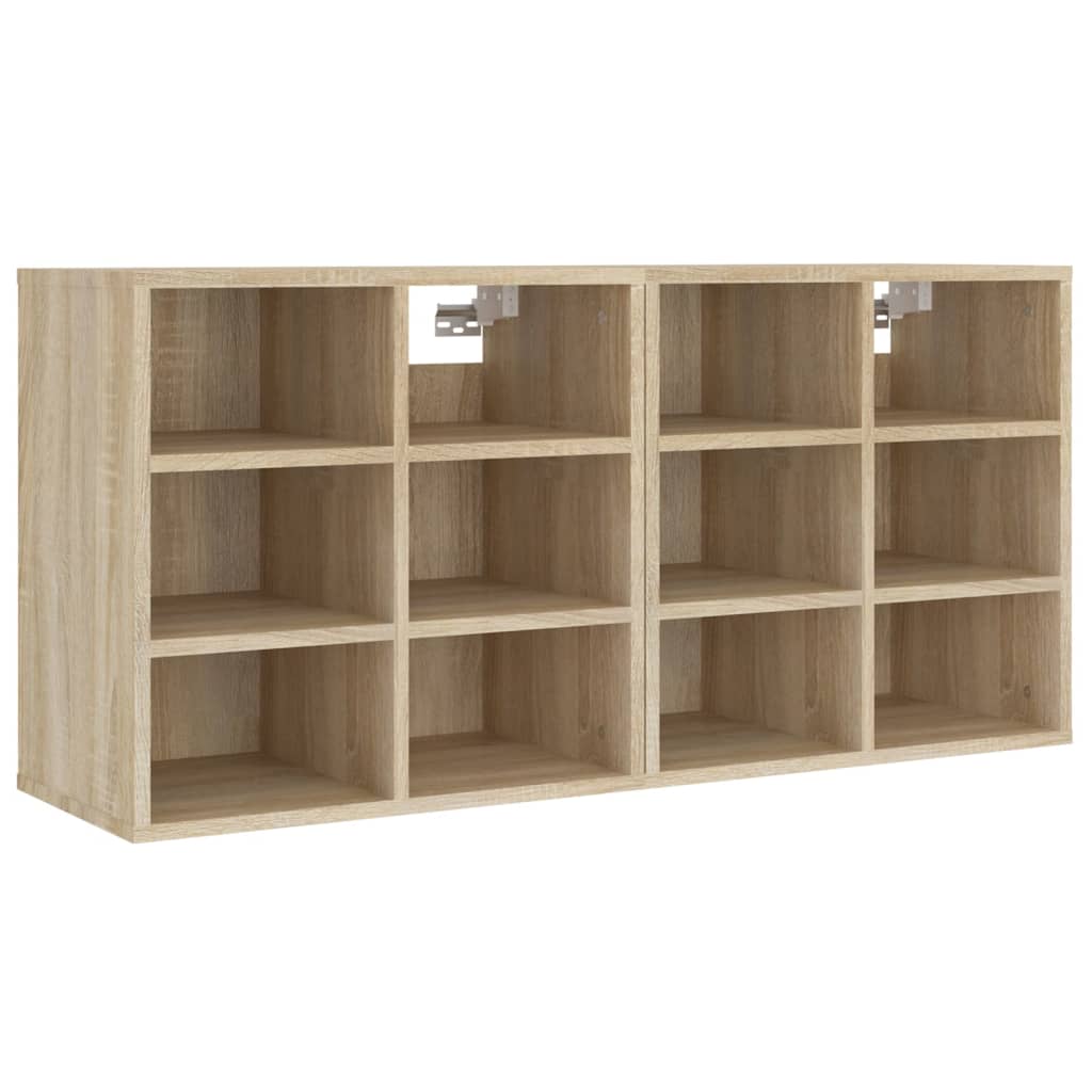 Shoe Cabinets 2 pcs Sonoma Oak 52.5x30x50 cm