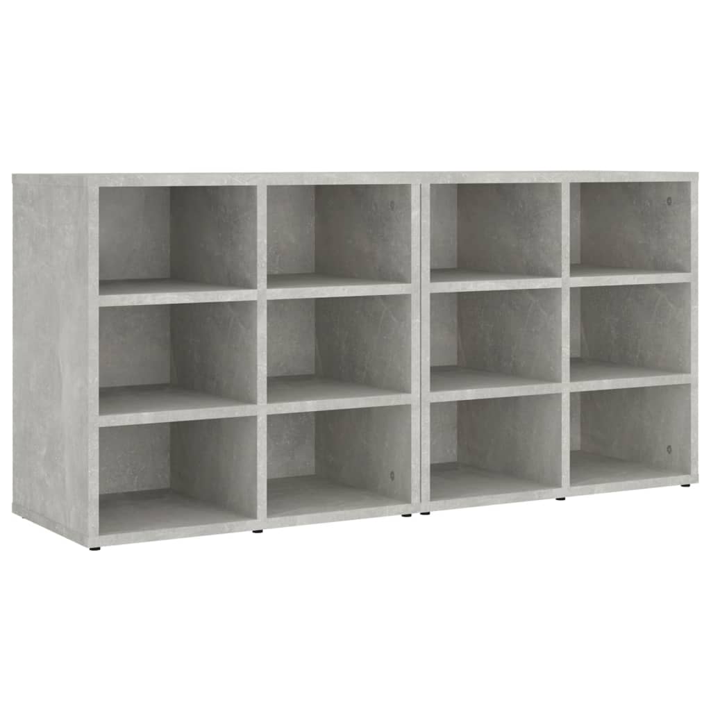 Shoe Cabinets 2 pcs Concrete Grey 52.5x30x50 cm