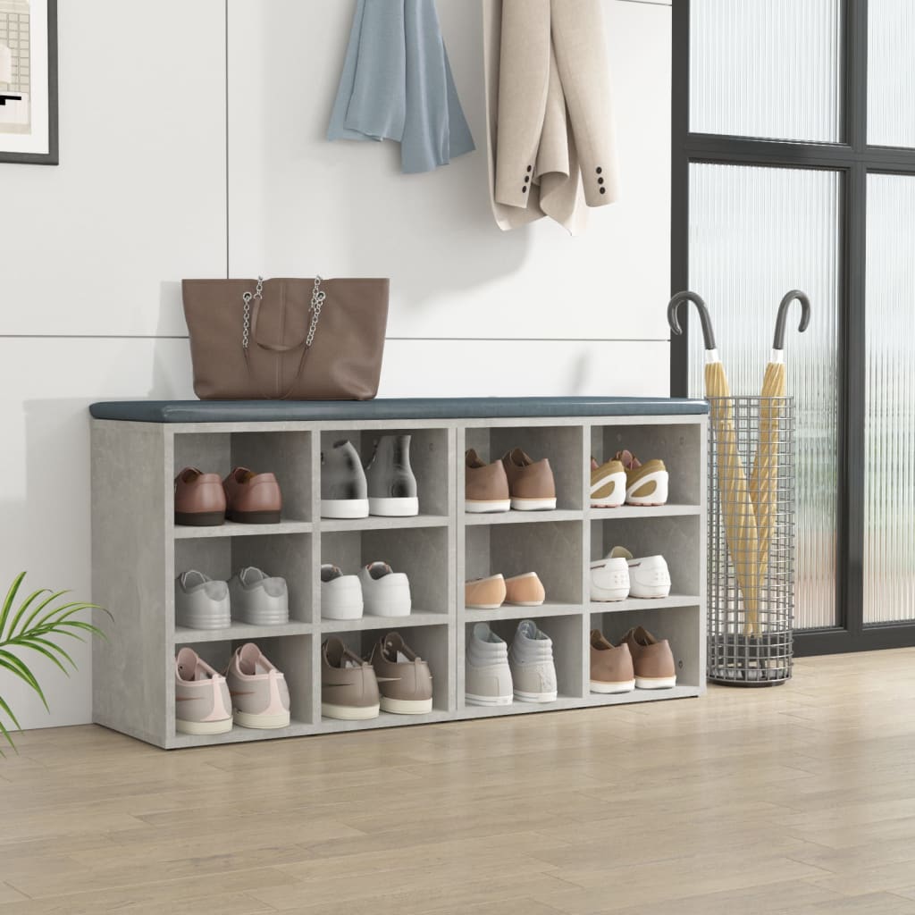 Shoe Cabinets 2 pcs Concrete Grey 52.5x30x50 cm