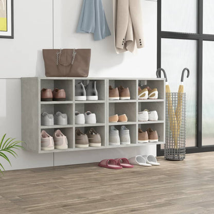 Shoe Cabinets 2 pcs Concrete Grey 52.5x30x50 cm