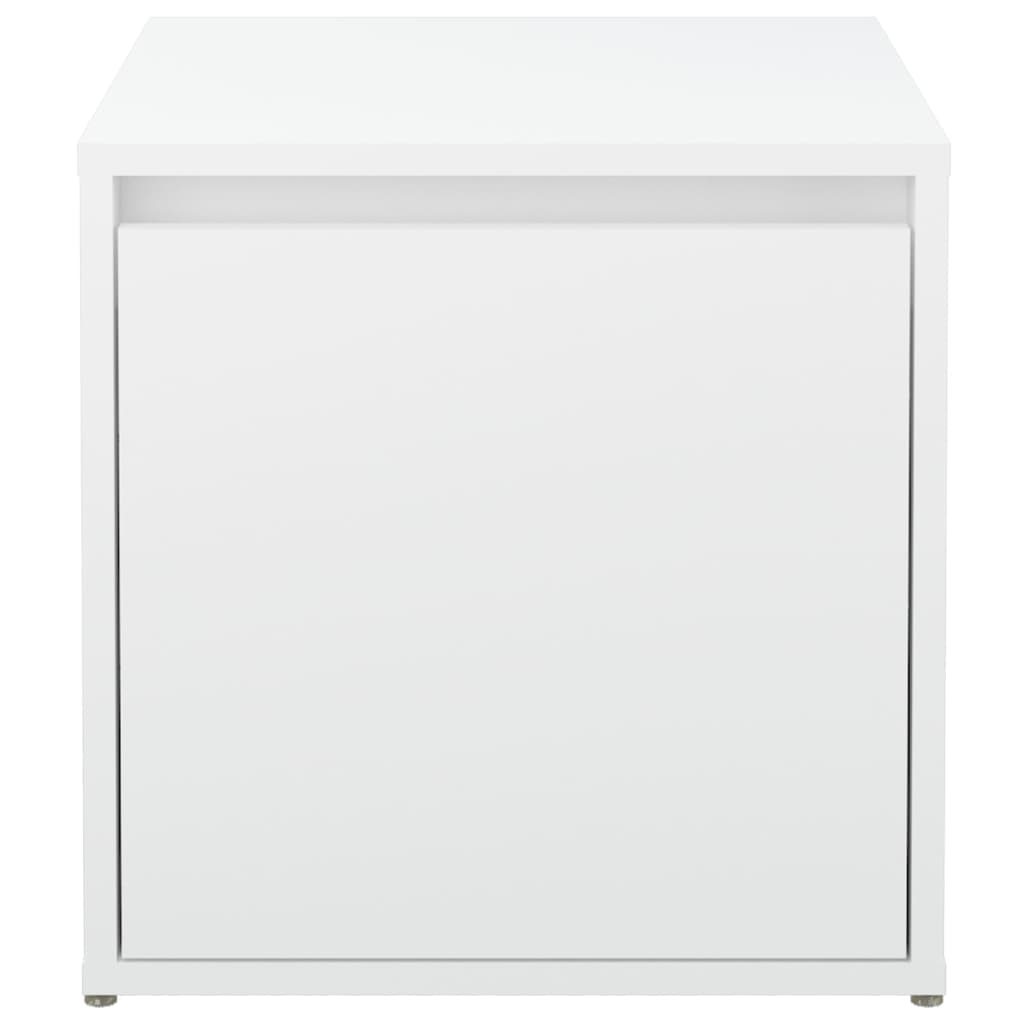 Box Drawer White 40.5x40x40 cm Engineered Wood