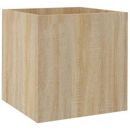 Planter Box Sonoma Oak 40x40x40 cm Engineered Wood