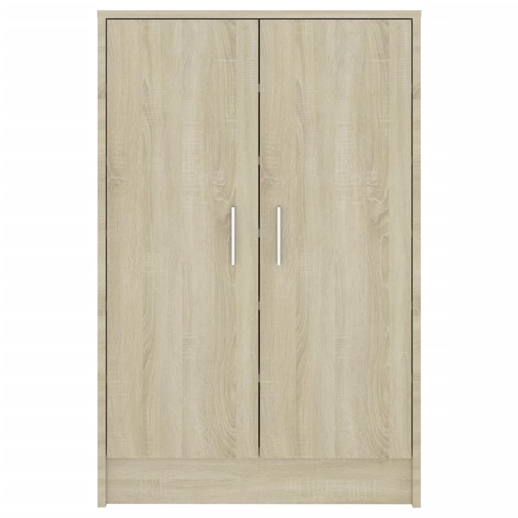 Shoe Cabinet Sonoma Oak 60x35x92 cm Engineered Wood