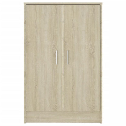 Shoe Cabinet Sonoma Oak 60x35x92 cm Engineered Wood