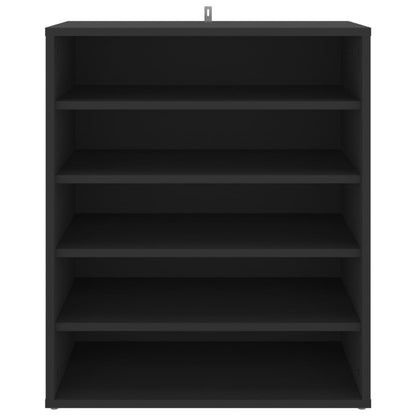 Shoe Cabinet Black 60x35x70 cm Engineered Wood