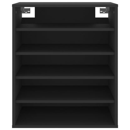 Shoe Cabinet Black 60x35x70 cm Engineered Wood