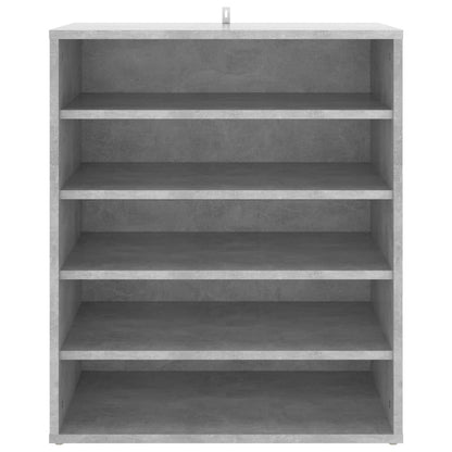 Shoe Cabinet Concrete Grey 60x35x70 cm Engineered Wood