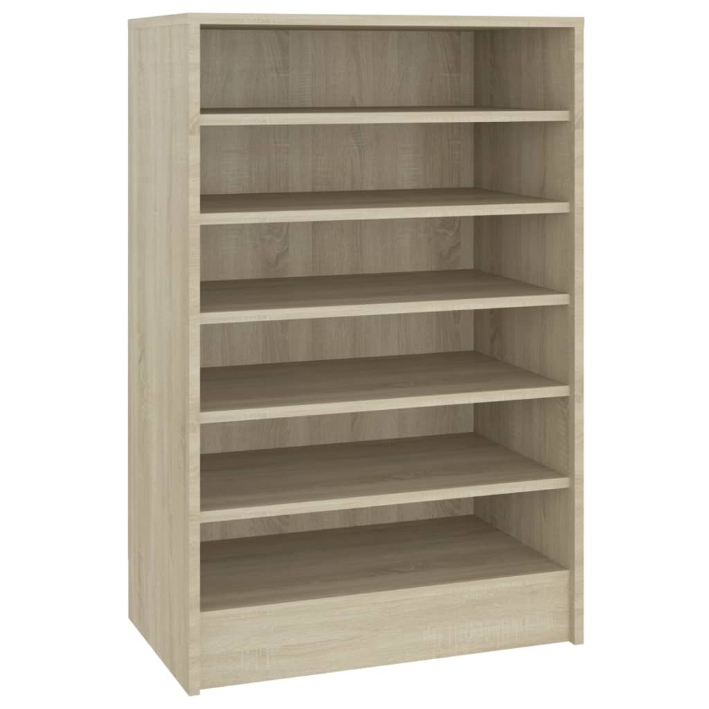 Shoe Cabinet Sonoma Oak 60x35x92 cm Engineered Wood