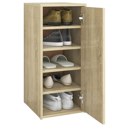 Shoe Cabinet Sonoma Oak 32x35x70 cm Engineered Wood