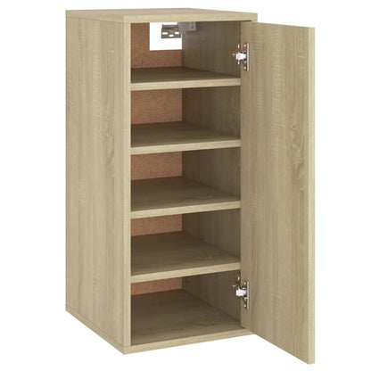 Shoe Cabinet Sonoma Oak 32x35x70 cm Engineered Wood