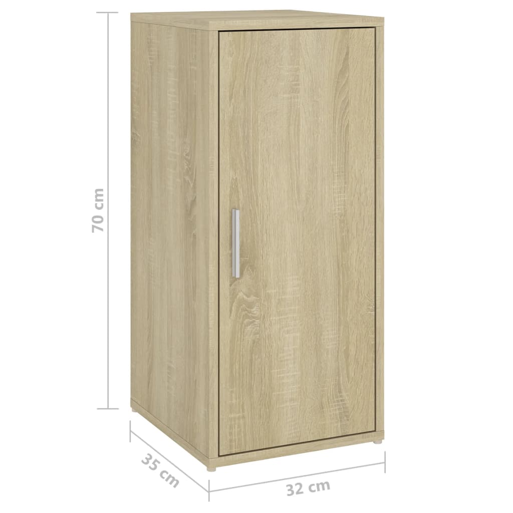 Shoe Cabinet Sonoma Oak 32x35x70 cm Engineered Wood