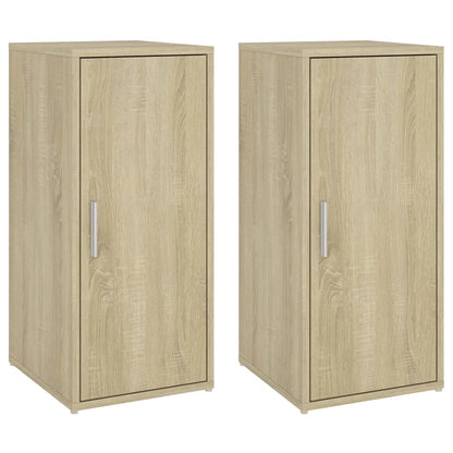 Shoe Cabinets 2 pcs Sonoma Oak 32x35x70 cm Engineered Wood