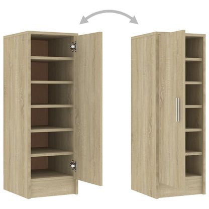 Shoe Cabinet Sonoma Oak 32x35x92 cm Engineered Wood