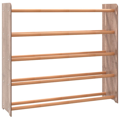 Shoe Rack Brown 90x24x81 cm Engineered Wood