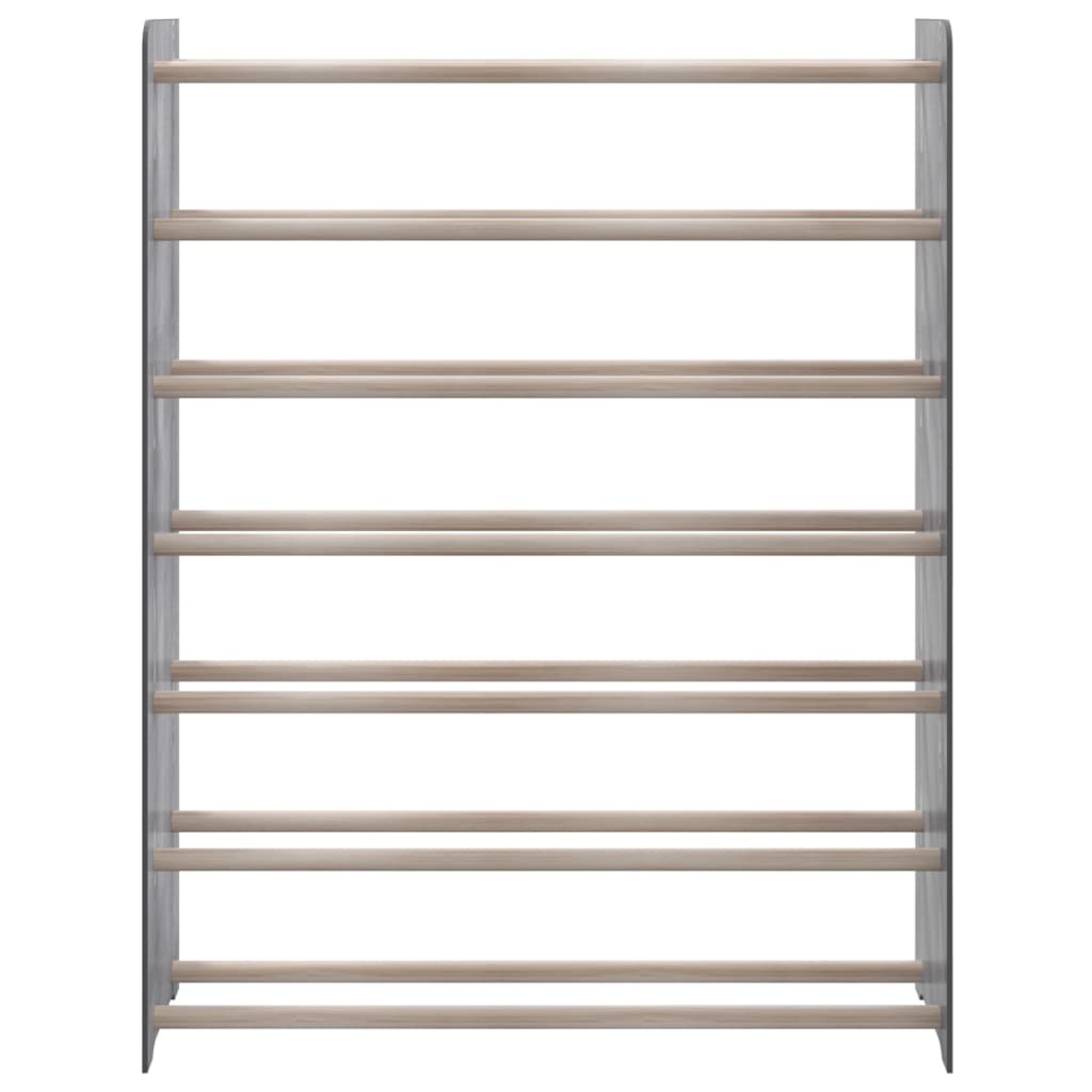 Shoe Rack Grey 90x24x117 cm Engineered Wood