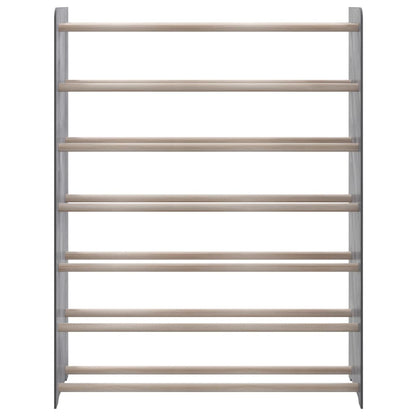 Shoe Rack Grey 90x24x117 cm Engineered Wood