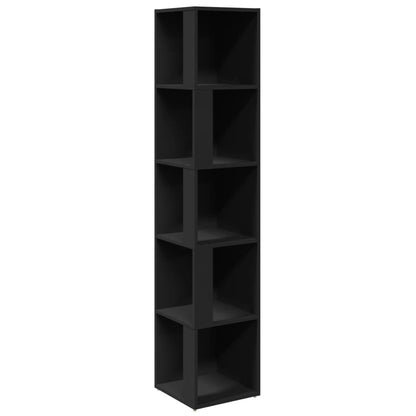 Corner Cabinet Black 33x33x164.5 cm Engineered Wood