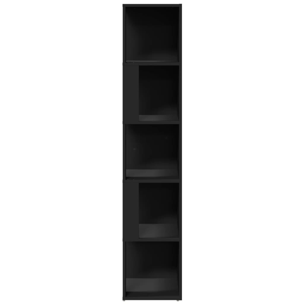 Corner Cabinet Black 33x33x164.5 cm Engineered Wood