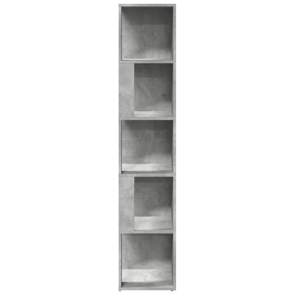 Corner Cabinet Concrete Grey 33x33x164.5 cm Engineered Wood