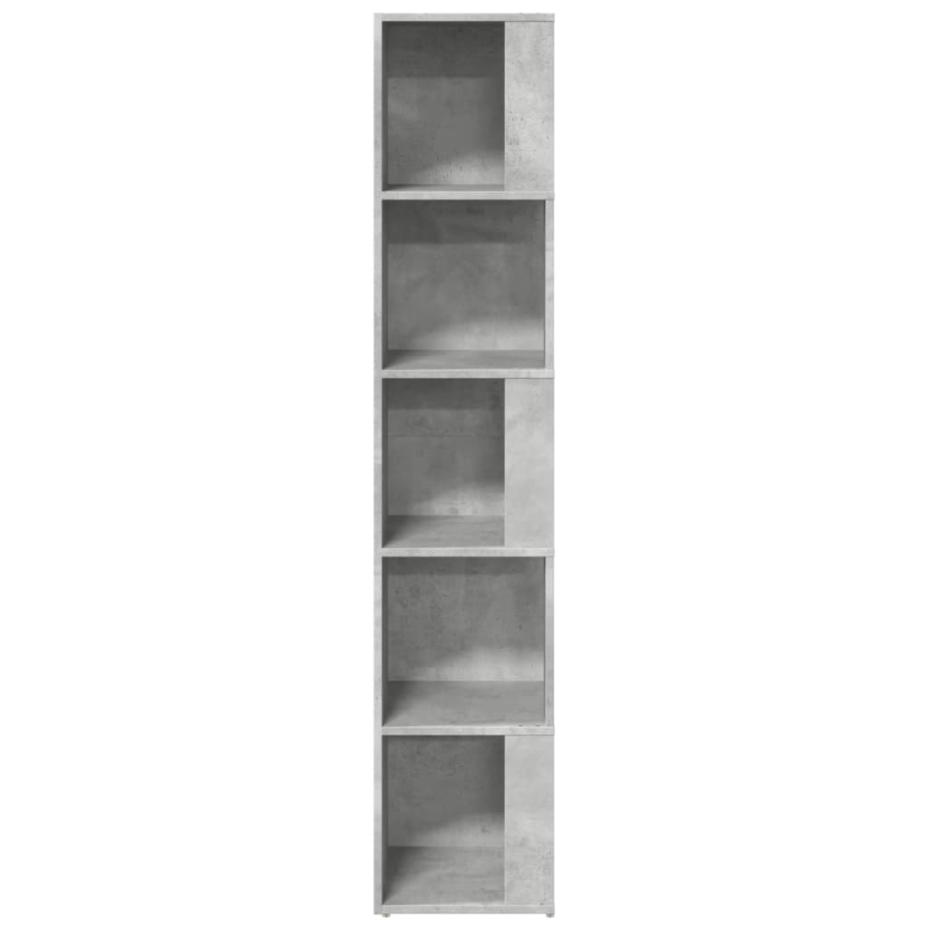 Corner Cabinet Concrete Grey 33x33x164.5 cm Engineered Wood