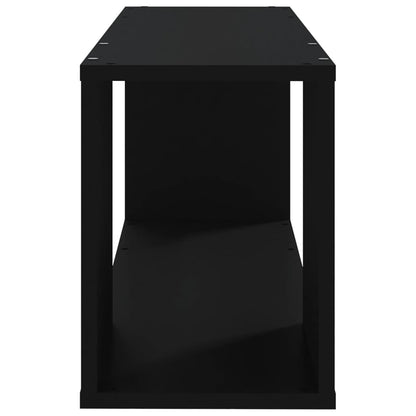 TV Cabinet Black 80x24x32 cm Engineered Wood