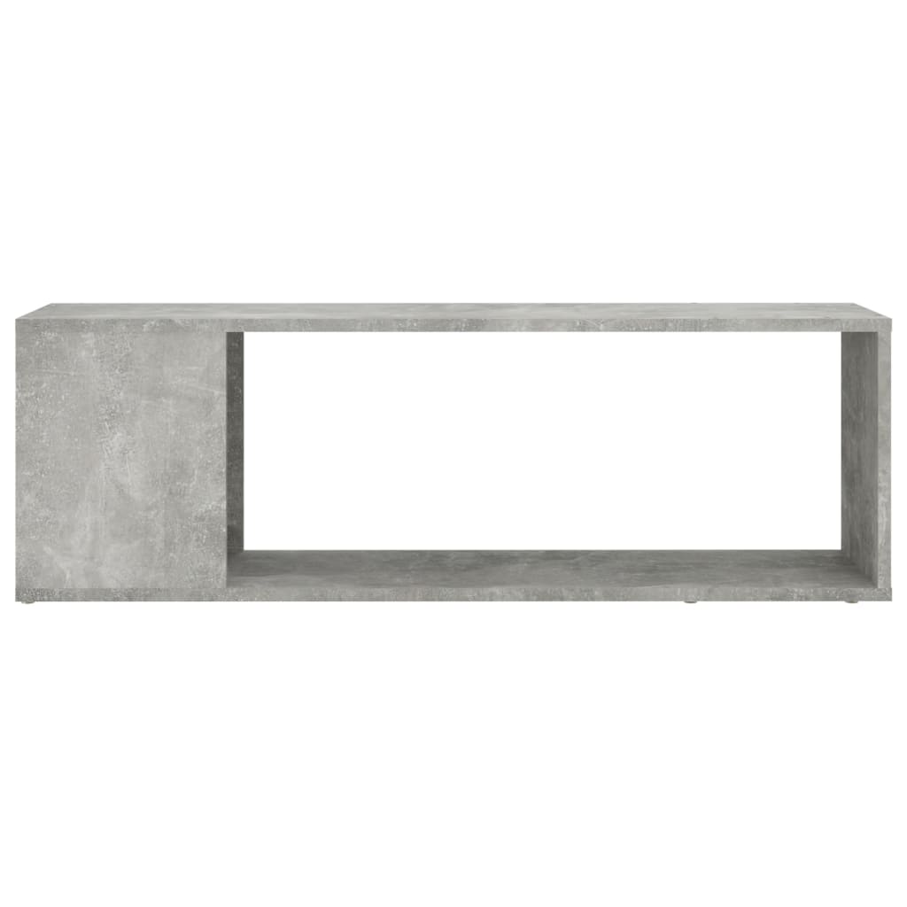 TV Cabinet Concrete Grey 100x24x32 cm Engineered Wood