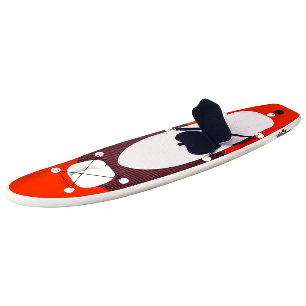 Inflatable Stand Up Paddle Board Set Red 300x76x10 cm