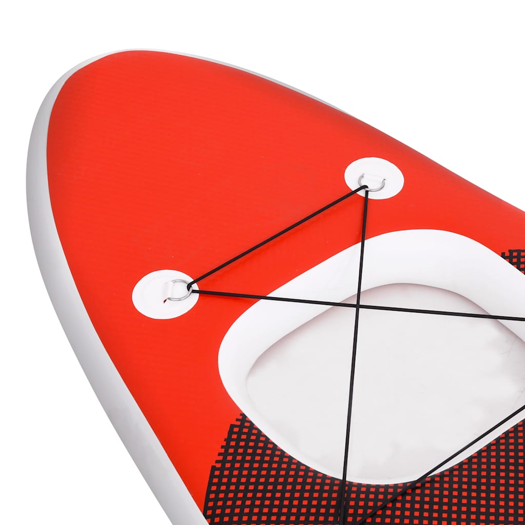 Inflatable Stand Up Paddle Board Set Red 300x76x10 cm