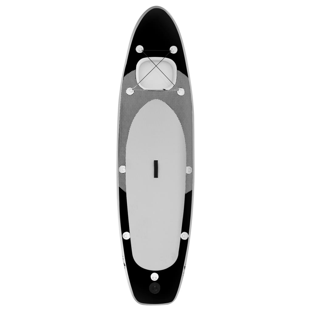 Inflatable Stand Up Paddle Board Set Black 300x76x10 cm