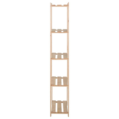 5-Tier Storage Rack 80x28.5x170 cm Solid Pinewood