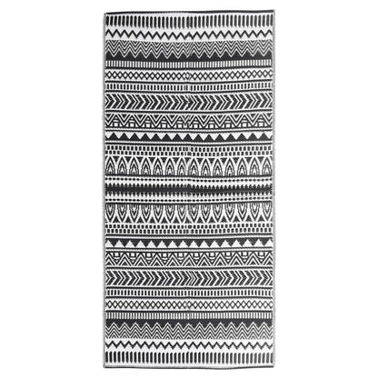 Outdoor Rug Black 80x150 cm PP