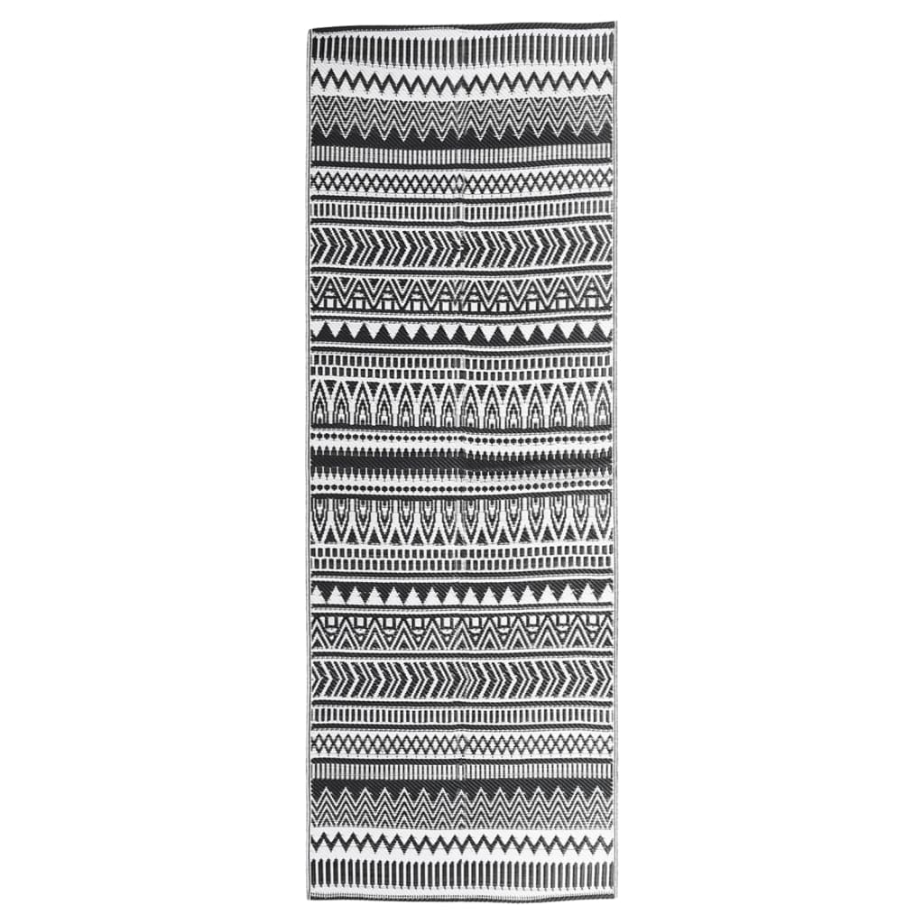 Outdoor Rug Black 80x150 cm PP