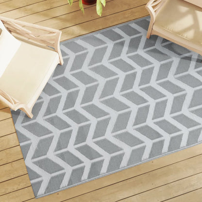 Outdoor Carpet Grey 140x200 cm PP