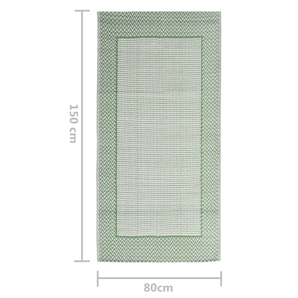 Outdoor Rug Green 80x150 cm PP