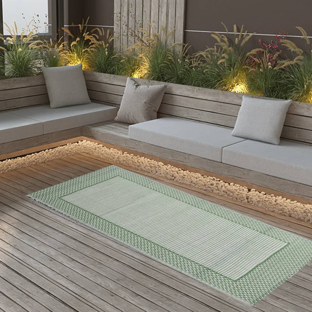 Outdoor Rug Green 80x150 cm PP