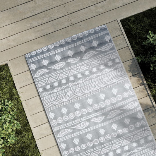 Outdoor Carpet Grey 80x250 cm PP