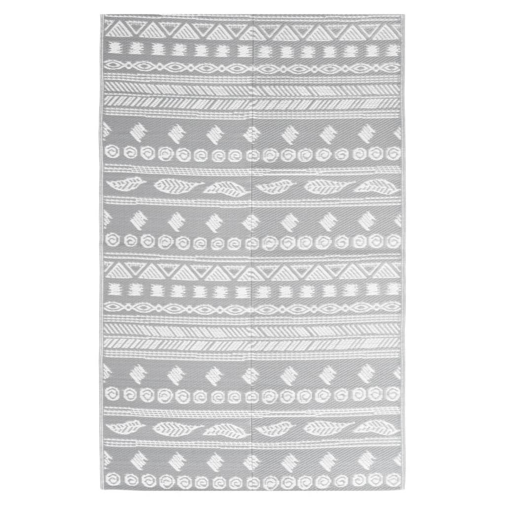 Outdoor Rug Grey 140x200 cm PP