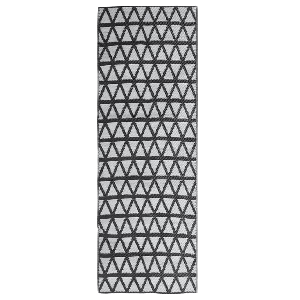 Outdoor Rug Black 80x250 cm PP