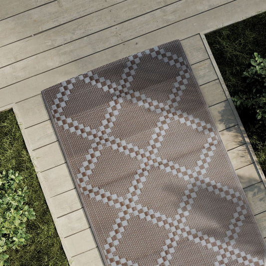 Outdoor Carpet Brown 80x250 cm PP