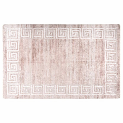 Rug Washable 160x230 cm Beige Anti Slip