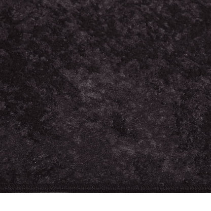 Rug Washable 160x230 cm Anthracite Anti Slip