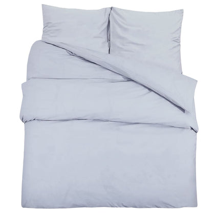 Duvet Cover Set Grey 140x200 cm Cotton