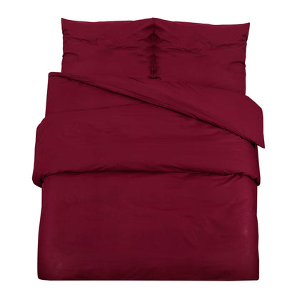 Duvet Cover Set Bordeaux 260x220 cm Cotton