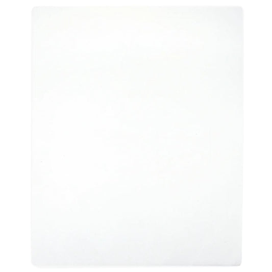 Jersey Fitted Sheet White 160x200 cm Cotton