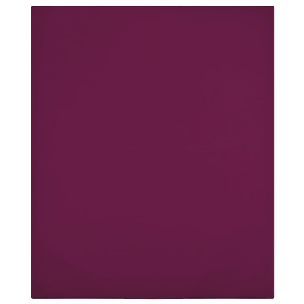 Jersey Fitted Sheet Bordeaux 100x200 cm Cotton