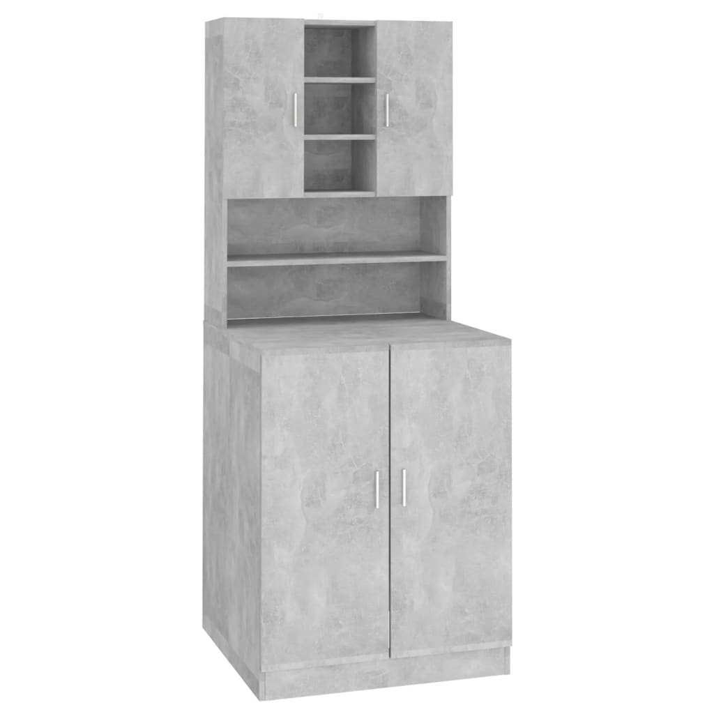 Washing Machine Cabinet Concrete Grey