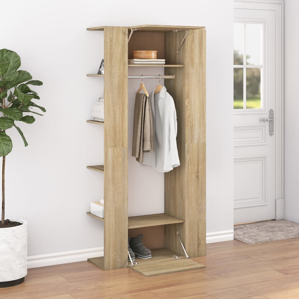 Hallway Cabinets 2 pcs Sonoma Oak Engineered Wood