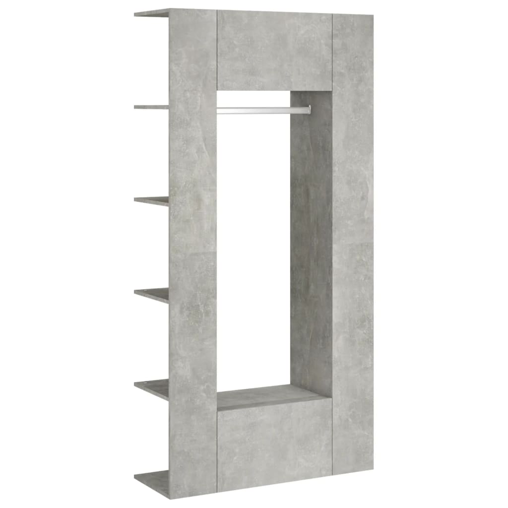 Hallway Cabinets 2 pcs Concrete Grey Engineered Wood