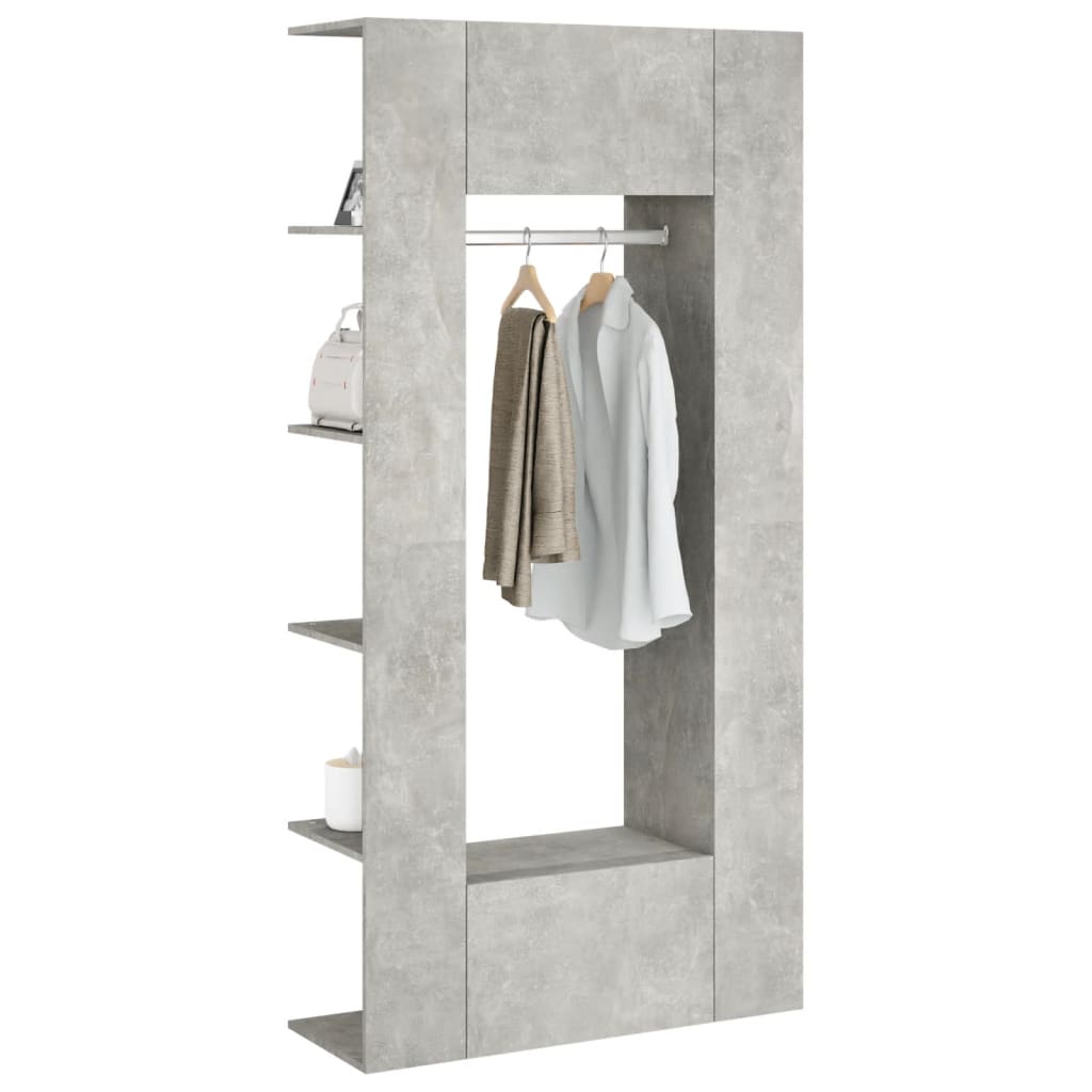 Hallway Cabinets 2 pcs Concrete Grey Engineered Wood